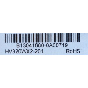 MAIN / AFFINITY B13041680 / T.MS3393.81 / E310229 / PANEL`S TY390LK03-BCW2 / HV320WX2-201 / MODELO SLE2039